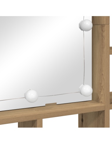Mobiletto per specchio Rovere artigianale 91 x 15 x 76,5 cm