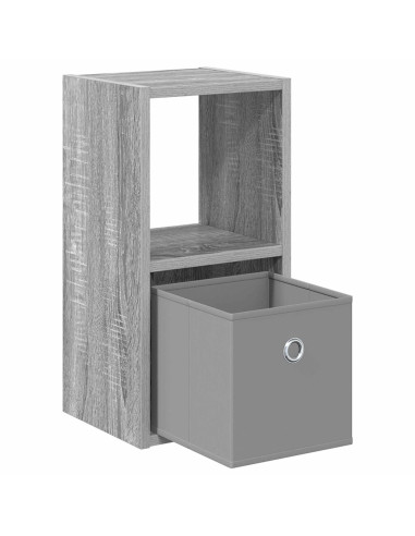 Comodino con cassetto 2 pcs Grigio Sonoma 25,5 x 22 x 49,5 cm