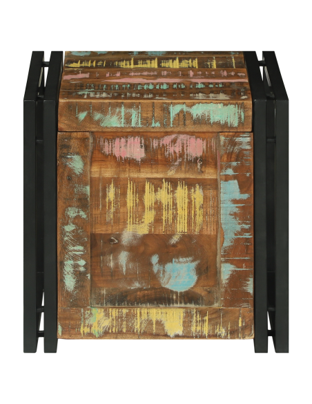 Scatola di Stoccaggio 40 x 40 x 40 cm Legno di Acacia Massello