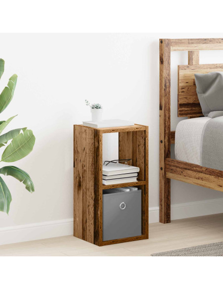 Comodino con cassetto 2 pcs Legno vecchio 25,5 x 22 x 49,5 cm