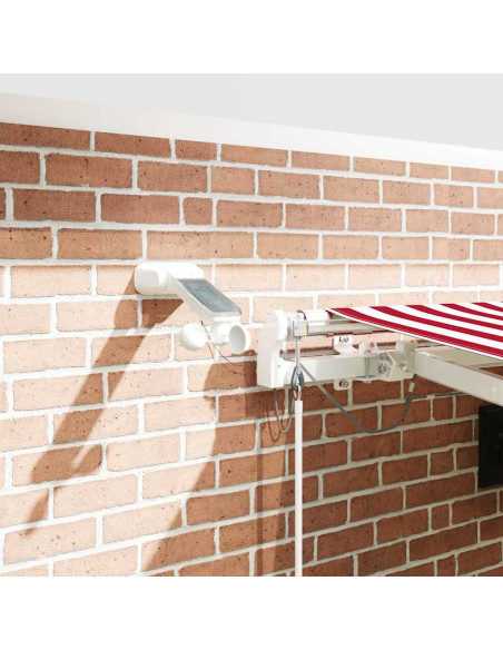 Tenda Retrattile Rosso e Bianco 450 × 300 cm