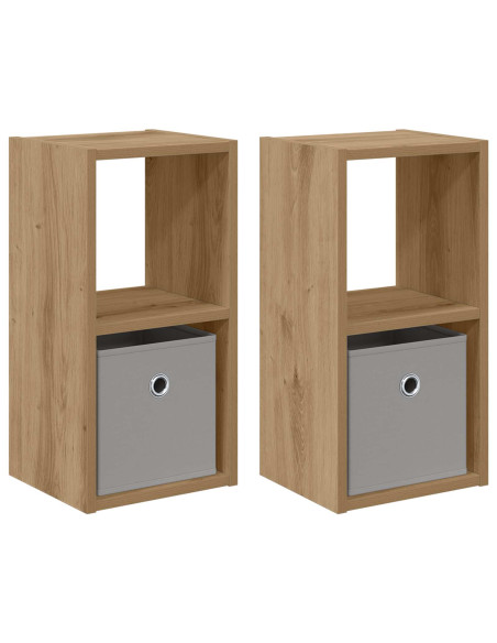 Comodino 2 pcs Rovere artigianale 25,5 x 22 x 49,5 cm