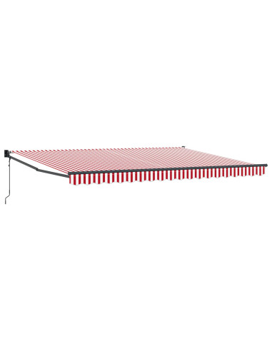 Tenda Retrattile Rosso e Bianco 450 × 300 cm