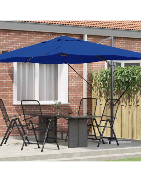 Ombrellone Azzurro 351 x 250 x 260 cm Poliestere e Alluminio