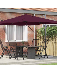 Ombrellone Rosso Bordeaux 351 x 250 x 260 cm