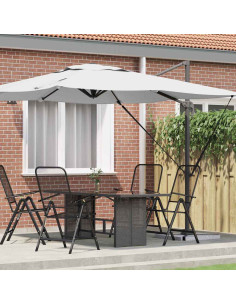 Parasol Roma Beige 286 x 284 x 265 cm Alluminio e Poliestere