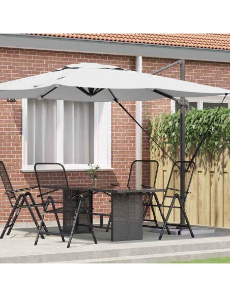 Parasol Roma Beige 286 x 284 x 265 cm Alluminio e Poliestere