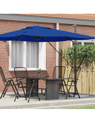 Parasol Roma Blu 286 x 284 x 265 cm Alluminio e Poliestere