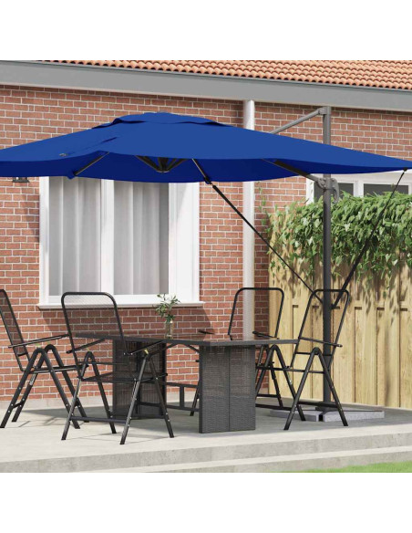 Parasol Roma Blu 286 x 284 x 265 cm Alluminio e Poliestere