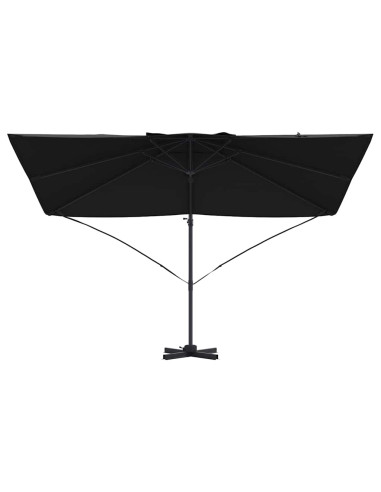 Ombrellone Nero 351 x 250 x 260 cm Poliestere e Alluminio
