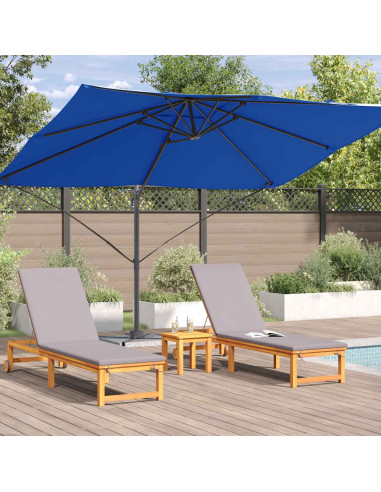 Ombrellone Azzurro 351 x 250 x 260 cm Poliestere e Alluminio
