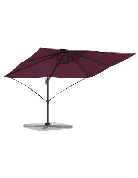 Ombrellone Rosso Bordeaux 351 x 250 x 260 cm