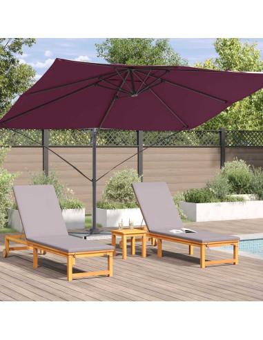 Ombrellone Rosso Bordeaux 351 x 250 x 260 cm