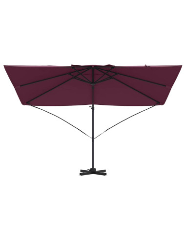 Ombrellone Rosso Bordeaux 351 x 250 x 260 cm