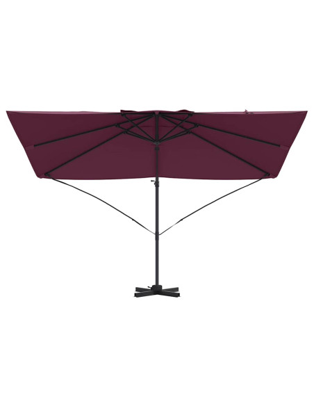 Ombrellone Rosso Bordeaux 351 x 250 x 260 cm
