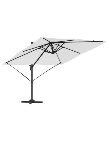 Parasol Roma Beige 286 x 284 x 265 cm Alluminio e Poliestere