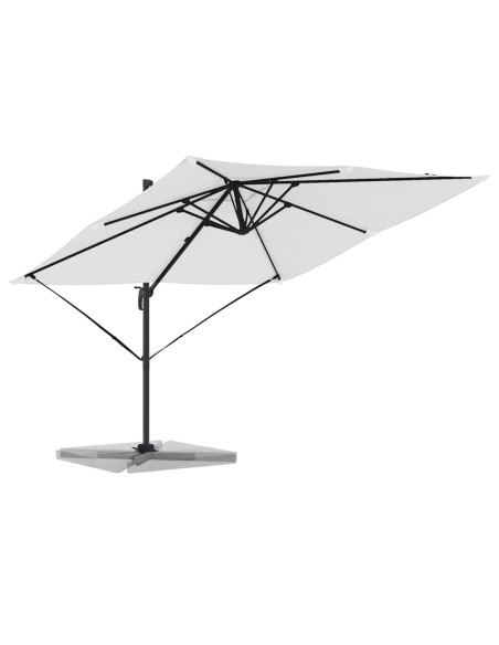 Parasol Roma Beige 286 x 284 x 265 cm Alluminio e Poliestere