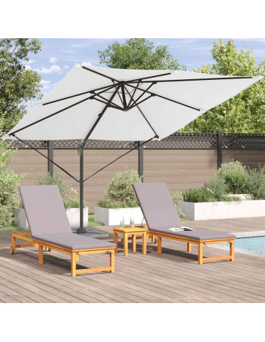 Parasol Roma Beige 286 x 284 x 265 cm Alluminio e Poliestere