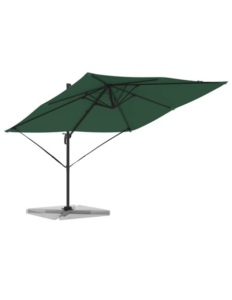Parasol Roma Verde 286 x 284 x 265 cm Alluminio e Poliestere