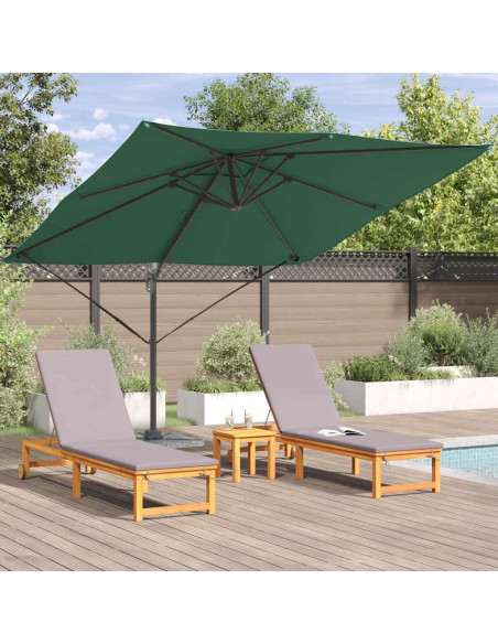 Parasol Roma Verde 286 x 284 x 265 cm Alluminio e Poliestere