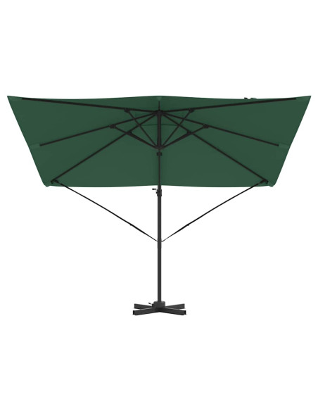 Parasol Roma Verde 286 x 284 x 265 cm Alluminio e Poliestere