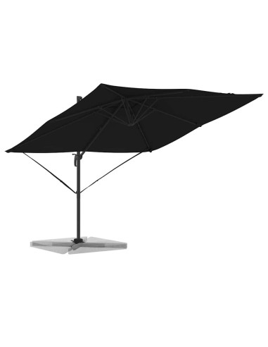 Parasol Roma Nero 286 x 284 x 265 cm Alluminio e Poliestere