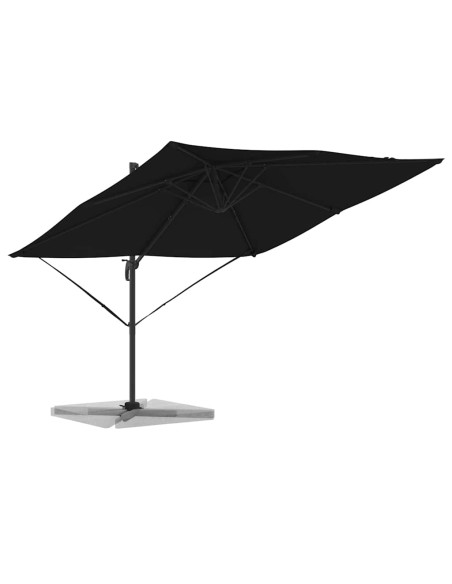 Parasol Roma Nero 286 x 284 x 265 cm Alluminio e Poliestere