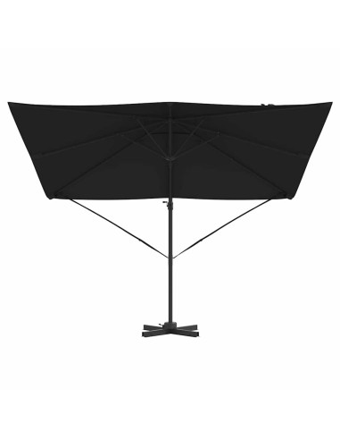 Parasol Roma Nero 286 x 284 x 265 cm Alluminio e Poliestere