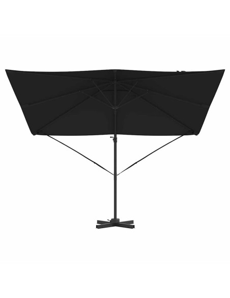 Parasol Roma Nero 286 x 284 x 265 cm Alluminio e Poliestere