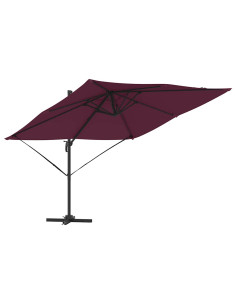 Parasol Roma Rosso 286 x 284 x 265 cm Alluminio e Poliestere 2