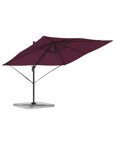 Parasol Roma Rosso 286 x 284 x 265 cm Alluminio e Poliestere