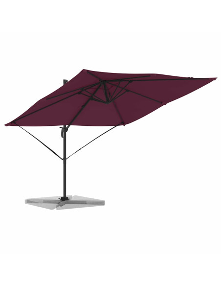Parasol Roma Rosso 286 x 284 x 265 cm Alluminio e Poliestere