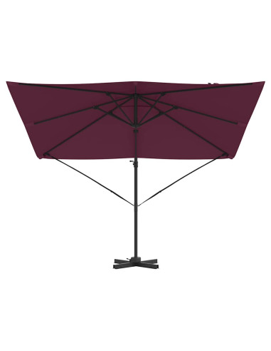 Parasol Roma Rosso 286 x 284 x 265 cm Alluminio e Poliestere