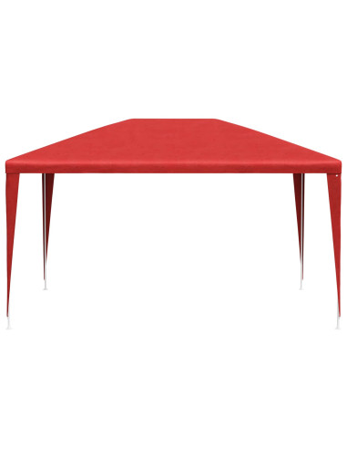 Tenda Party Rosso 400 x 300 x 255 cm PE e Acciaio