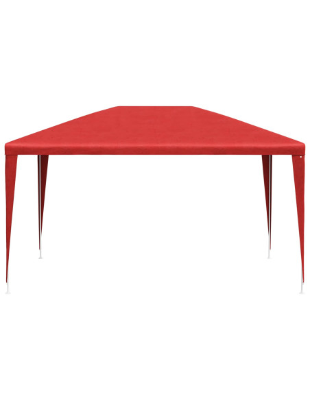 Tenda Party Rosso 400 x 300 x 255 cm PE e Acciaio