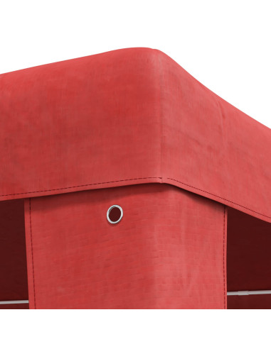 Tenda Party Rosso 400 x 300 x 255 cm PE e Acciaio