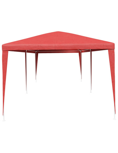 Tenda Party Rosso 600 x 300 x 255 cm PE e Acciaio