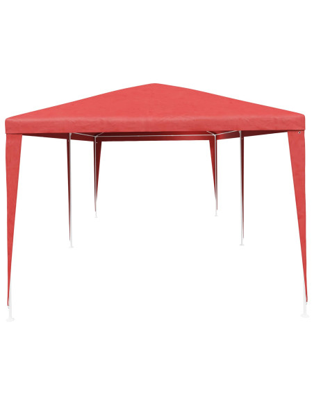 Tenda Party Rosso 600 x 300 x 255 cm PE e Acciaio