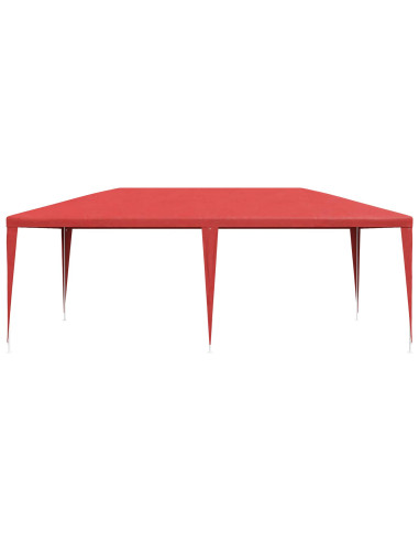 Tenda Party Rosso 600 x 300 x 255 cm PE e Acciaio