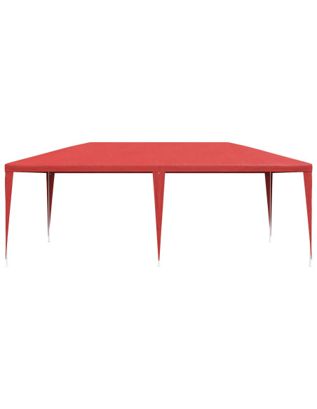 Tenda Party Rosso 600 x 300 x 255 cm PE e Acciaio