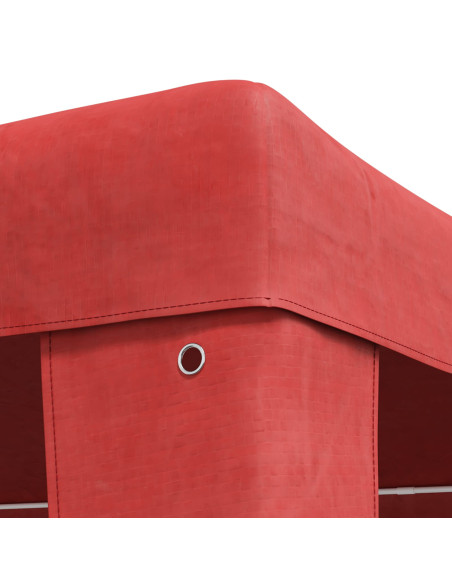 Tenda Party Rosso 600 x 300 x 255 cm PE e Acciaio