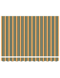 Tenda da Sole Verde e Giallo 350 x 250 x 165 cm 2