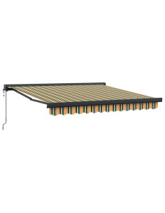 Tenda da Sole Verde e Giallo 350 x 250 x 165 cm 2