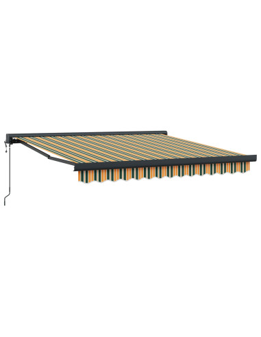 Tenda da Sole Verde e Giallo 350 x 250 x 165 cm