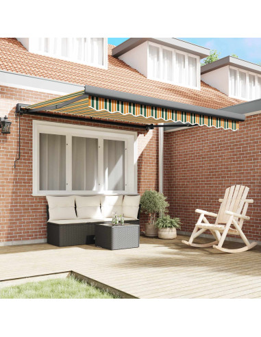 Tenda da Sole Verde e Giallo 350 x 250 x 165 cm