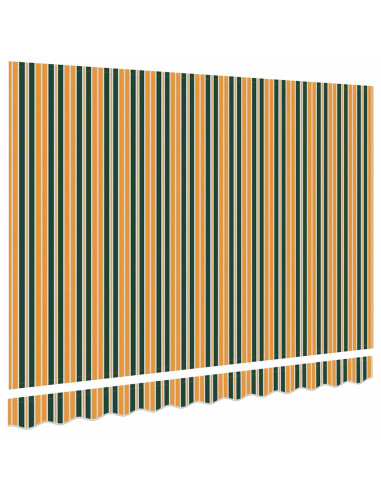 Telo di ricambio per tenda da sole Verde e giallo 330 x 245 cm