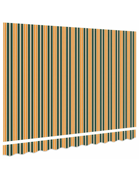 Telo di ricambio per tenda da sole Verde e giallo 330 x 245 cm