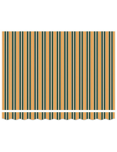 Telo di ricambio per tenda da sole Verde e giallo 330 x 245 cm