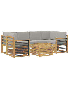 Set divani Legno di Acacia Massello 2