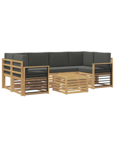 Set divani Legno di Acacia Massello 2